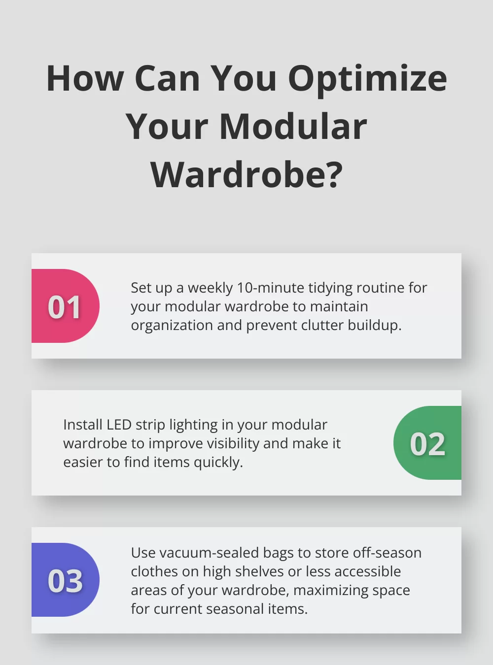 Fact - How Can You Optimize Your Modular Wardrobe?