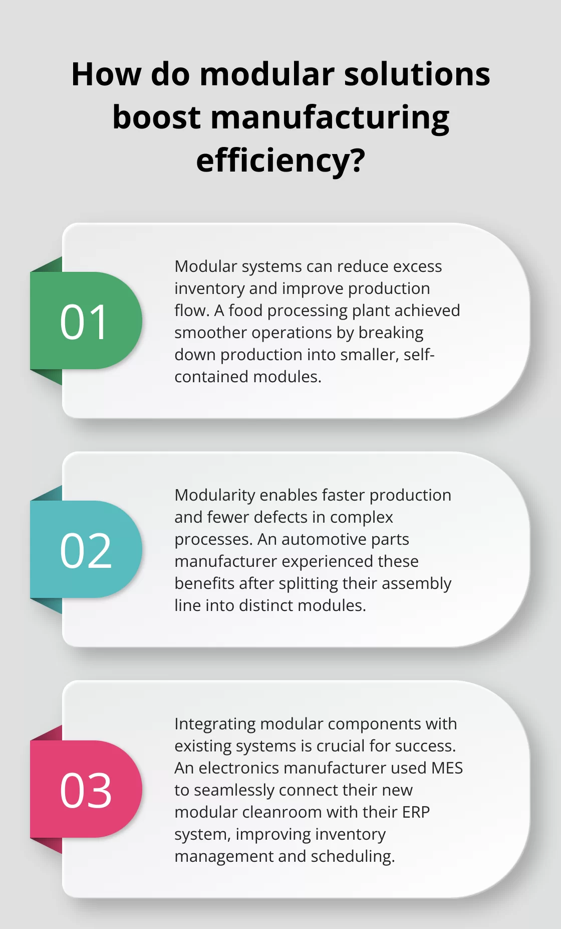 Fact - How do modular solutions boost manufacturing efficiency?